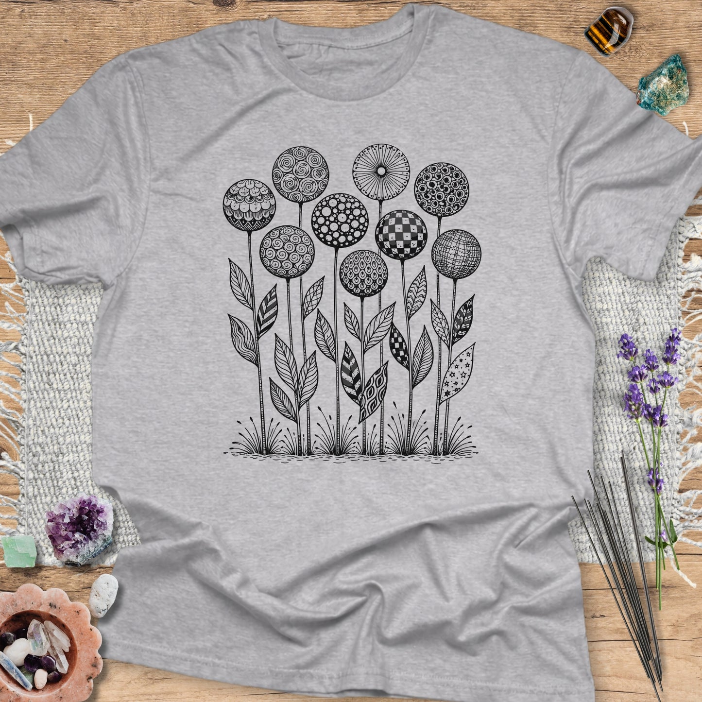 Botanical Zentangle T-Shirt