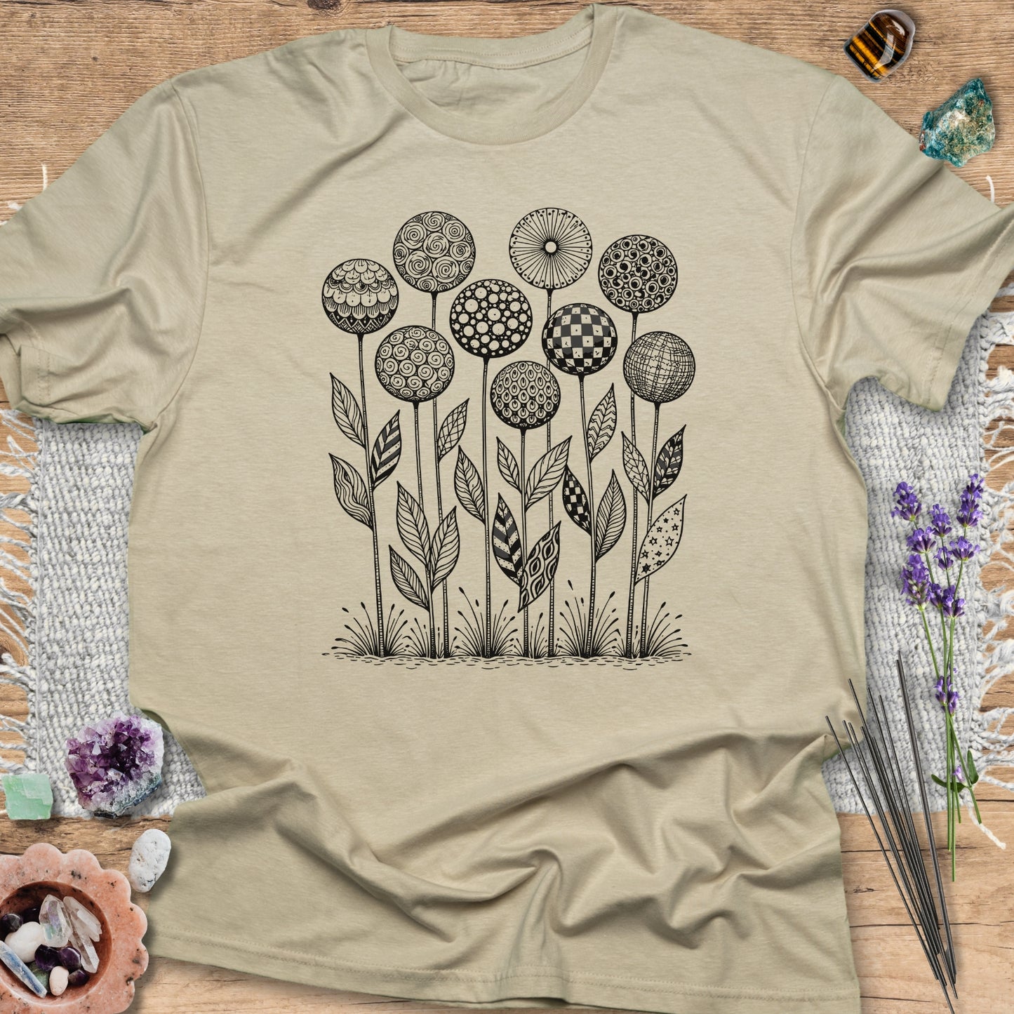 Botanical Zentangle T-Shirt