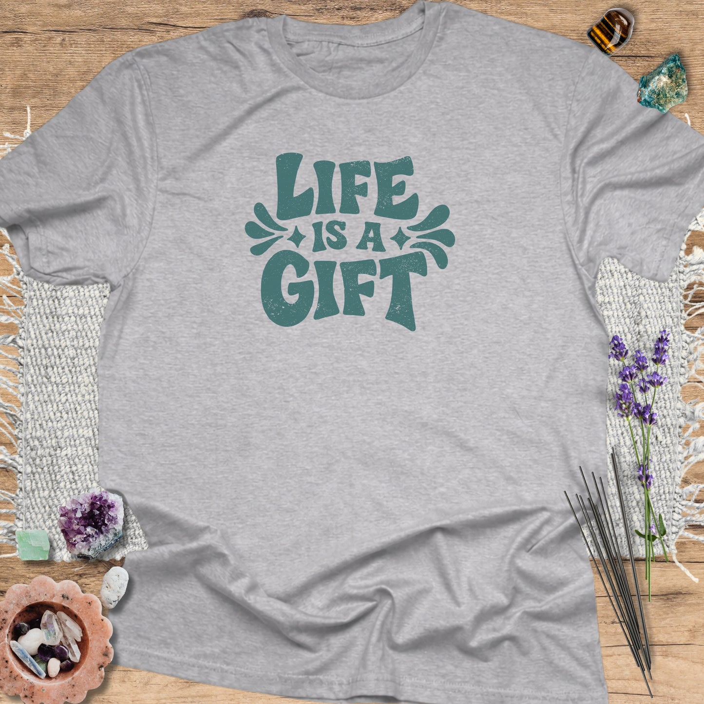 Life Is a Gift Sport Grey