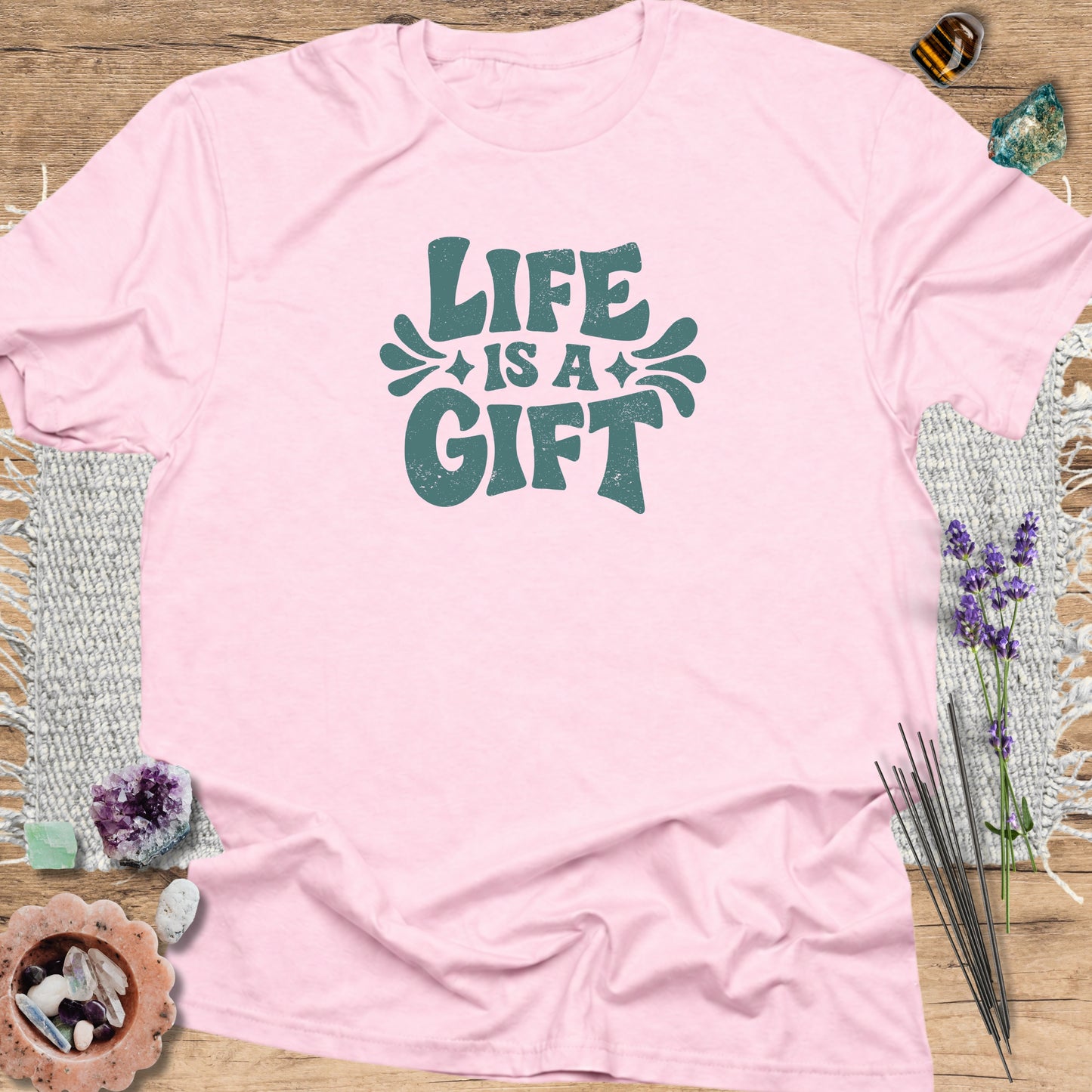 Life Is a Gift Light Pink