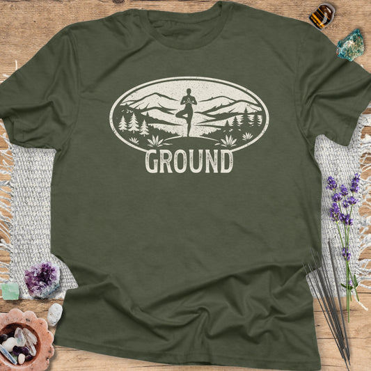 Ground Yoga T-Shirt Military Green