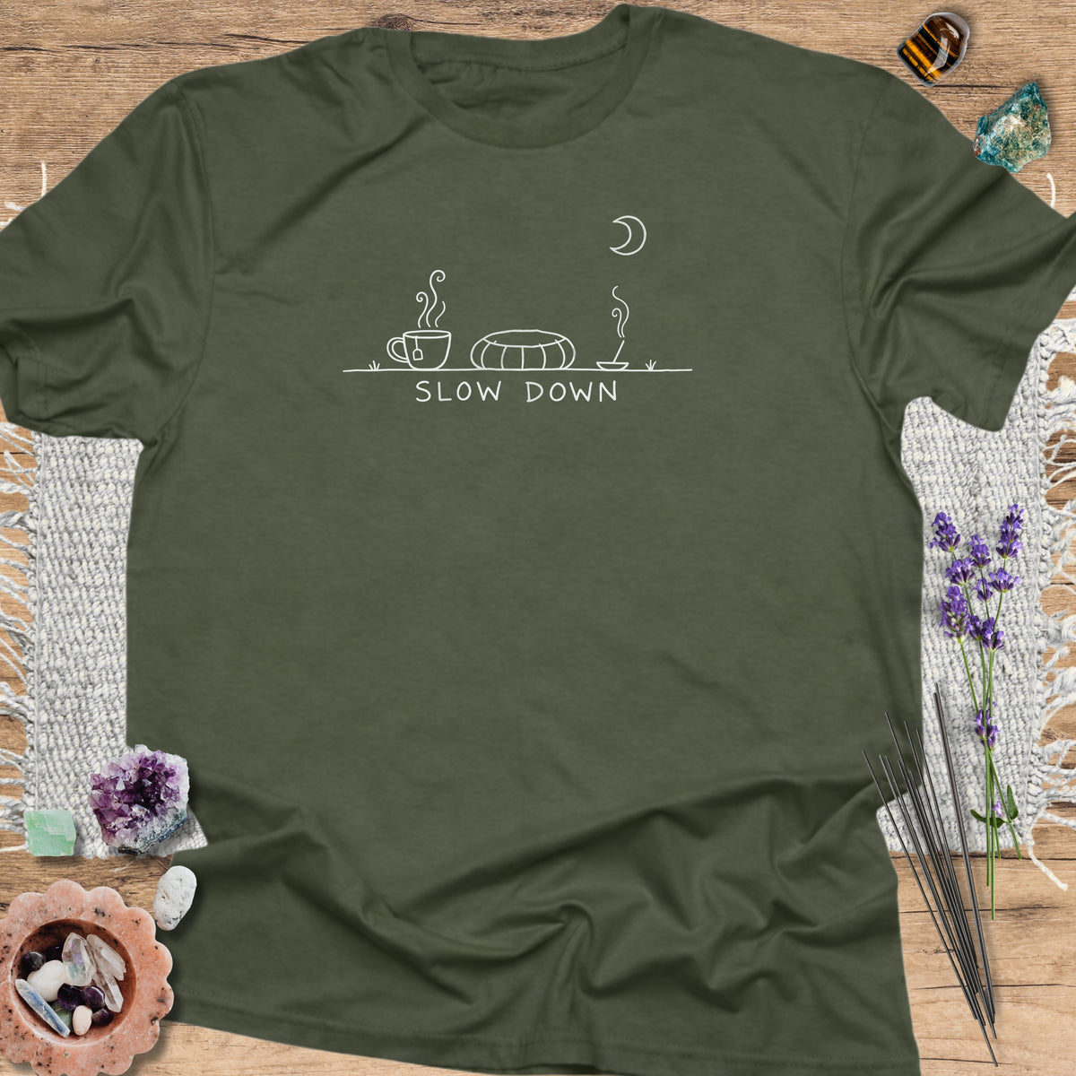 Slow Down Military Green