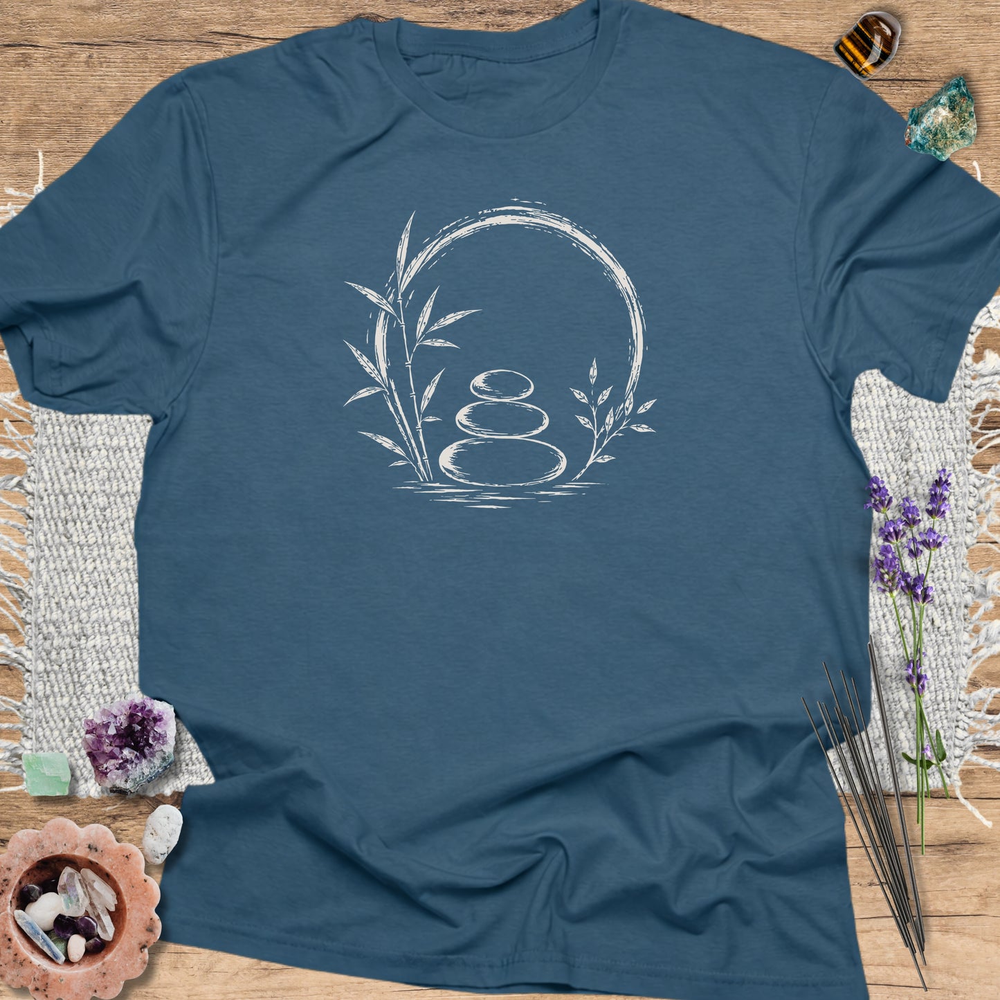 Zen Stones Enso Indigo Blue
