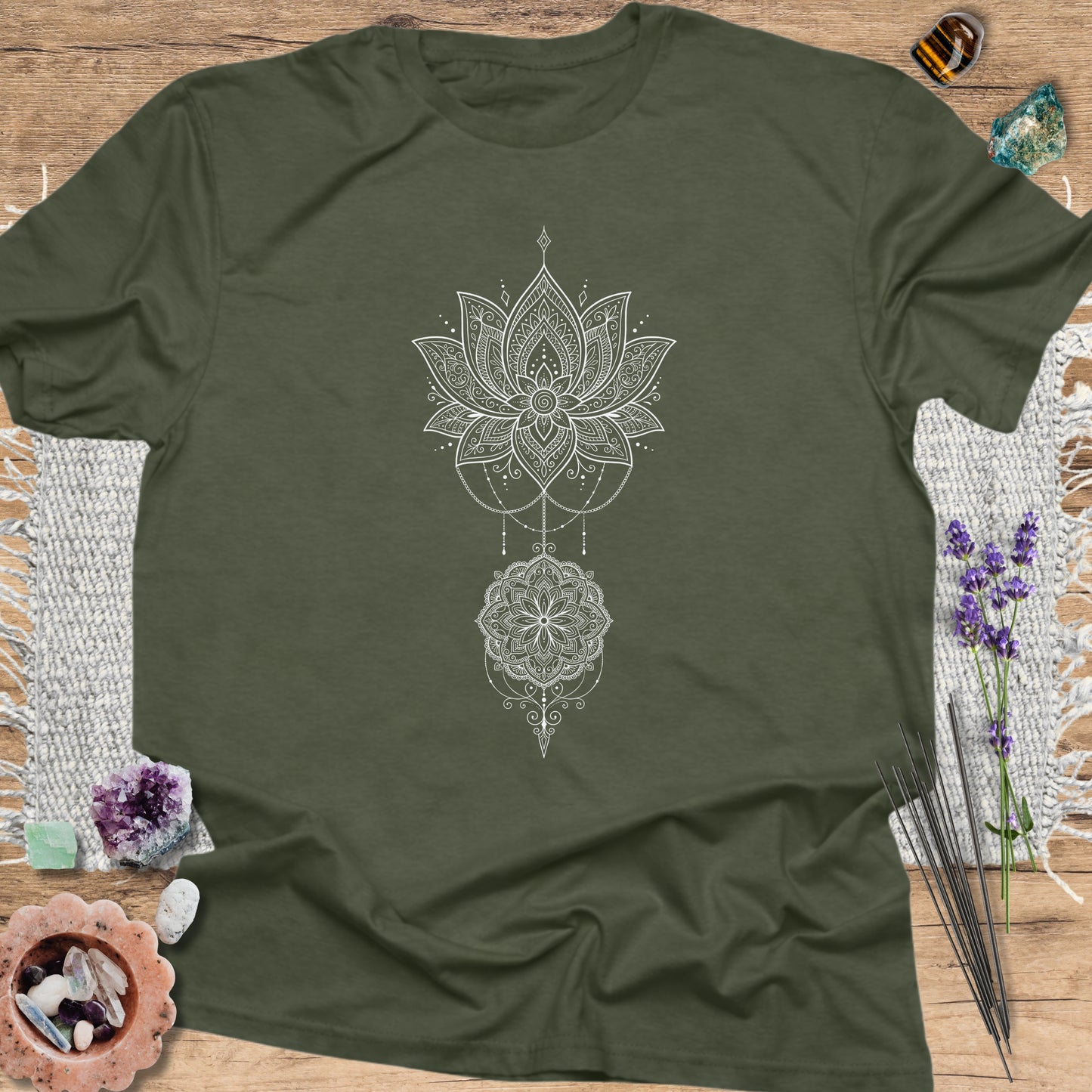 Boho Floral Mandala T-Shirt