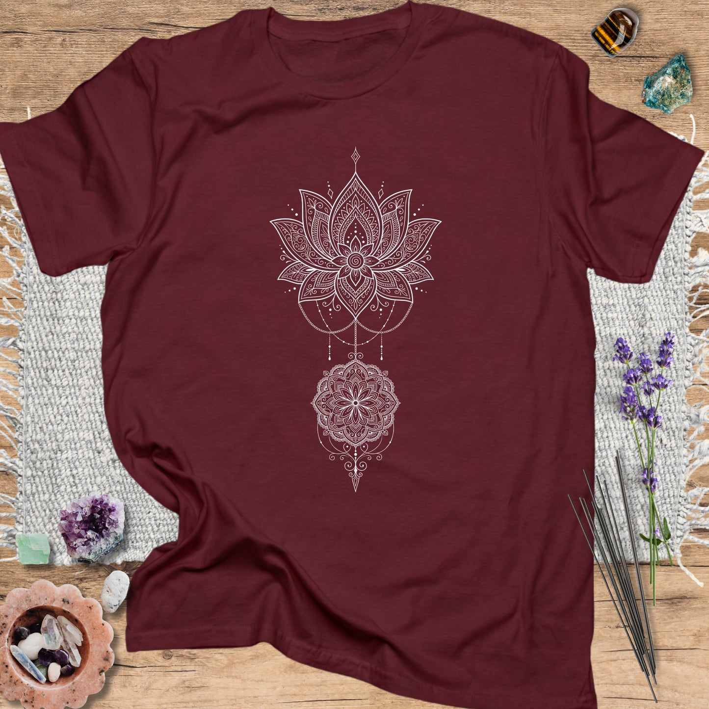 Boho Floral Mandala T-Shirt