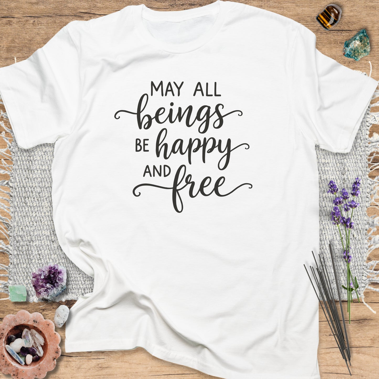 May All Beings Be Happy T-Shirt