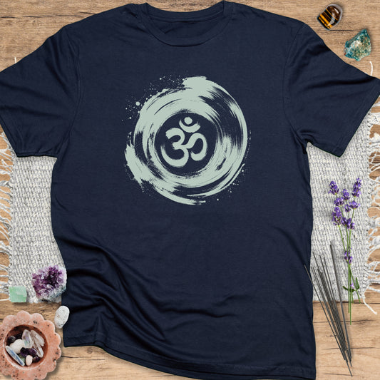 Om Brushstroke Navy