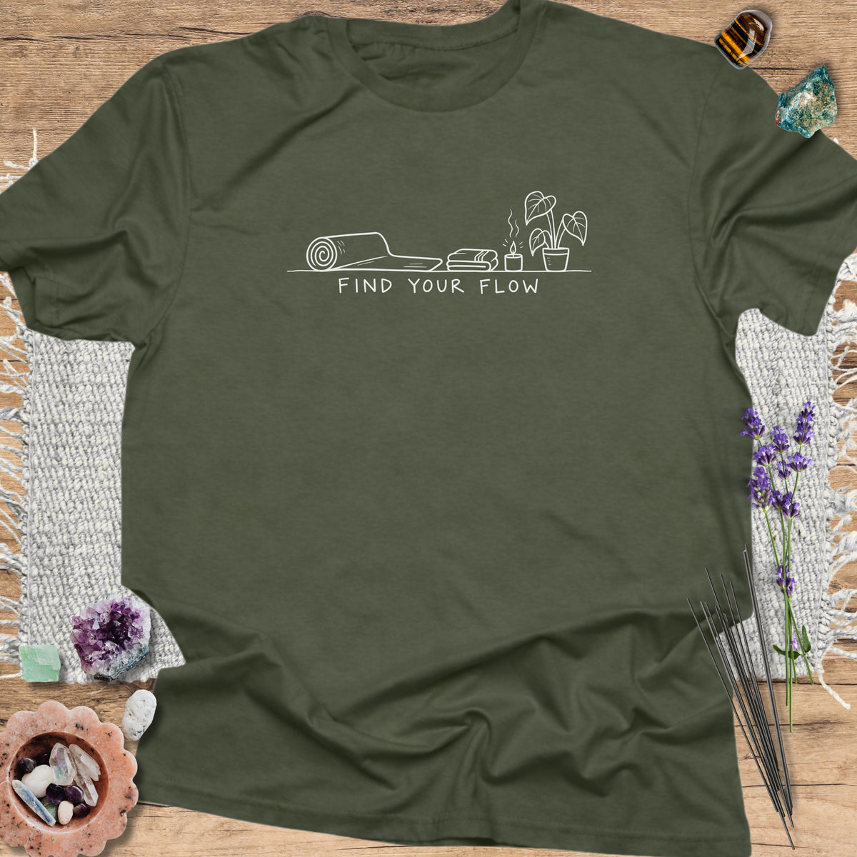 Find Your Flow Military Green
