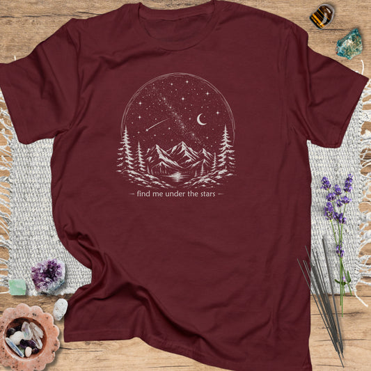 Find Me Under the Stars Maroon
