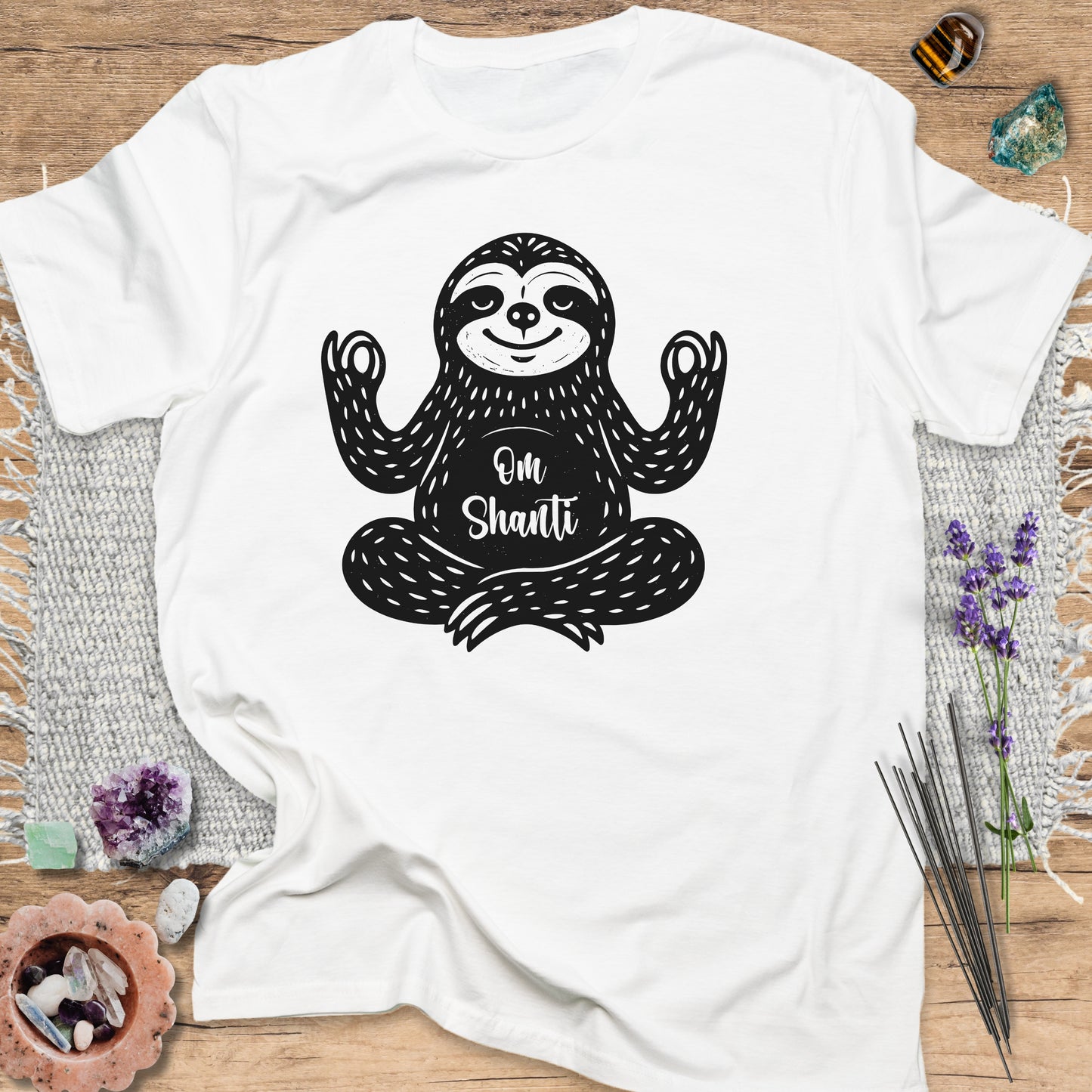 Om Shanti Sloth White