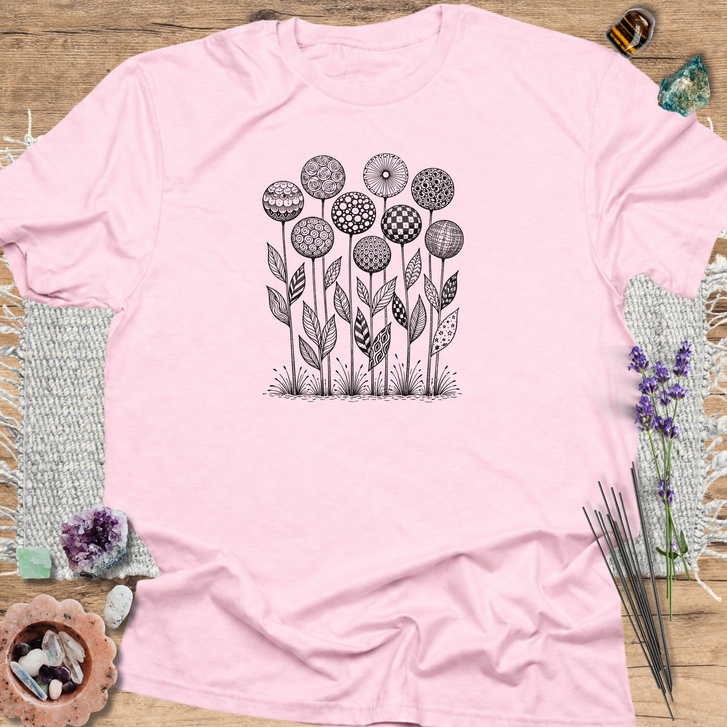 Botanical Zentangle T-Shirt