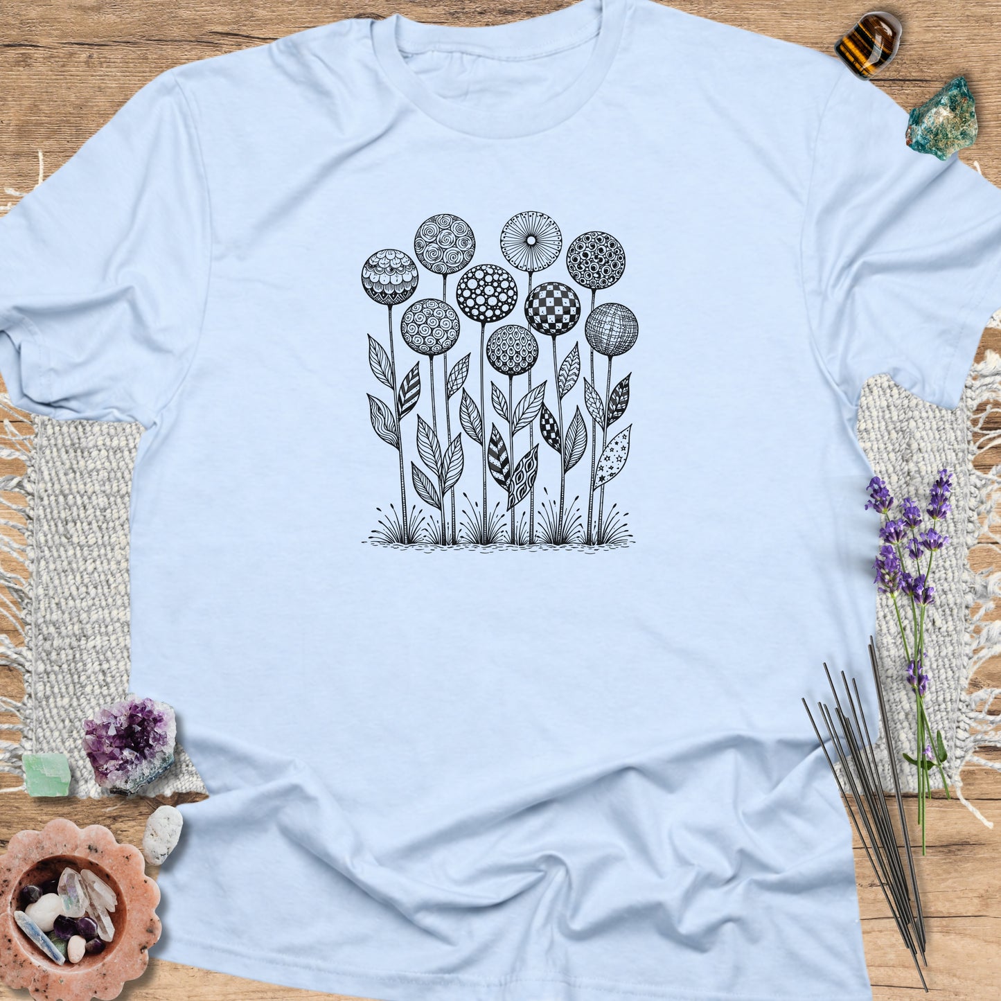Botanical Zentangle T-Shirt