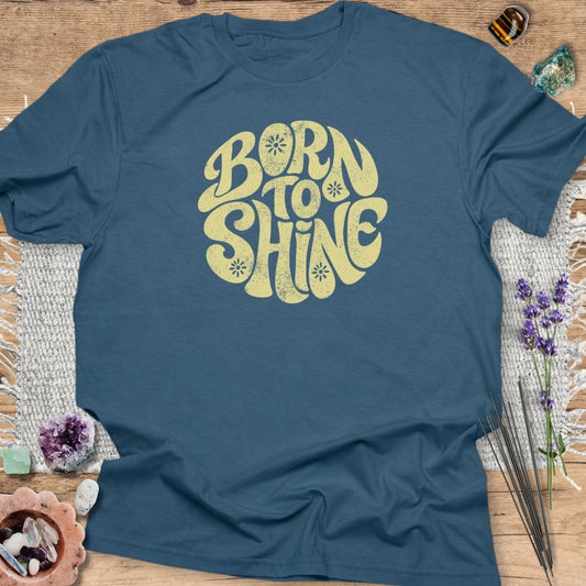 Born to Shine T-Shirt Indigo Blue