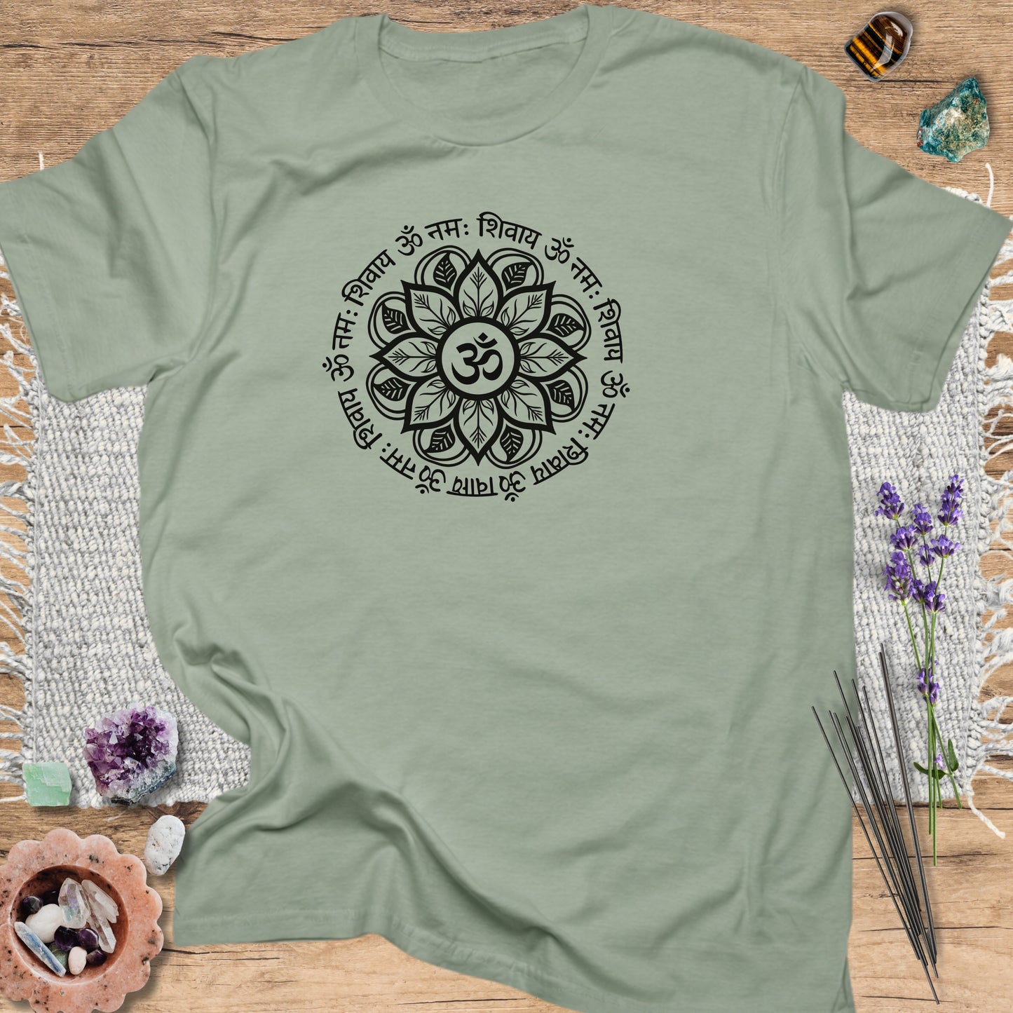 Om Namah Shivaya Floral T-Shirt