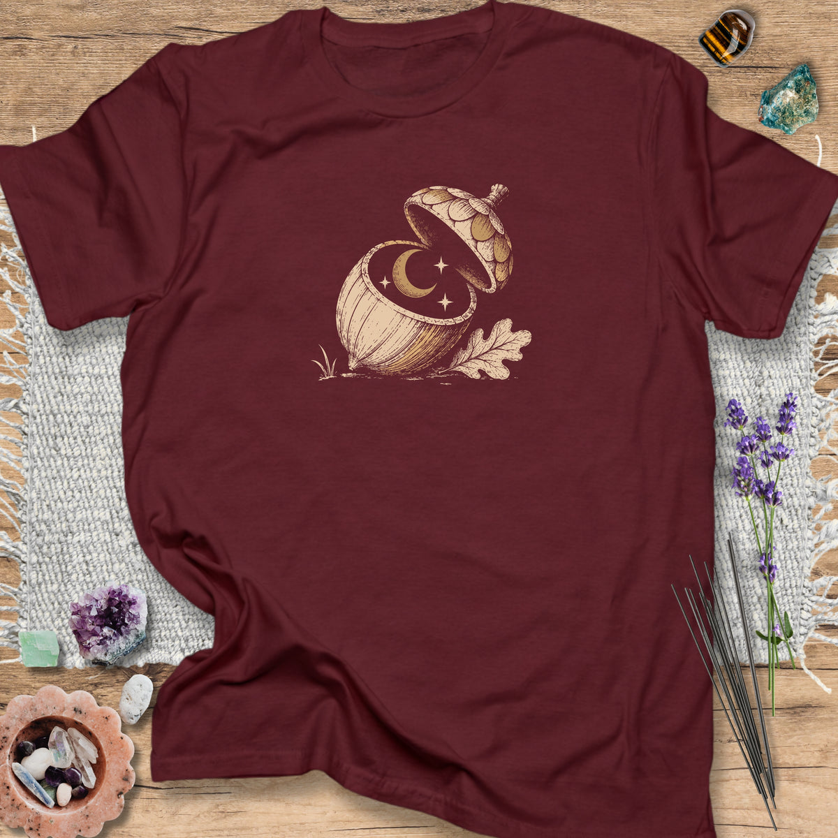 Celestial Acorn Maroon