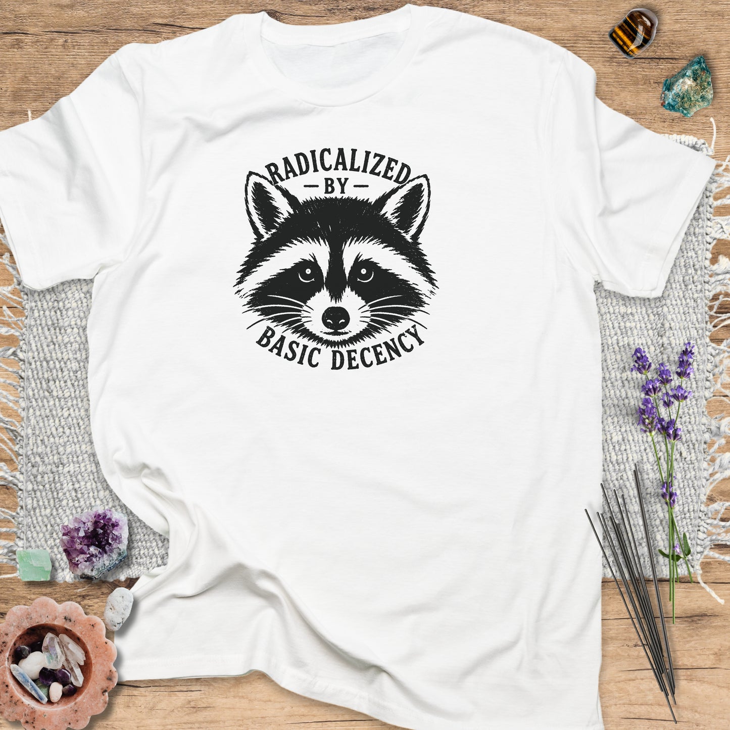 Basic Decency Raccoon White