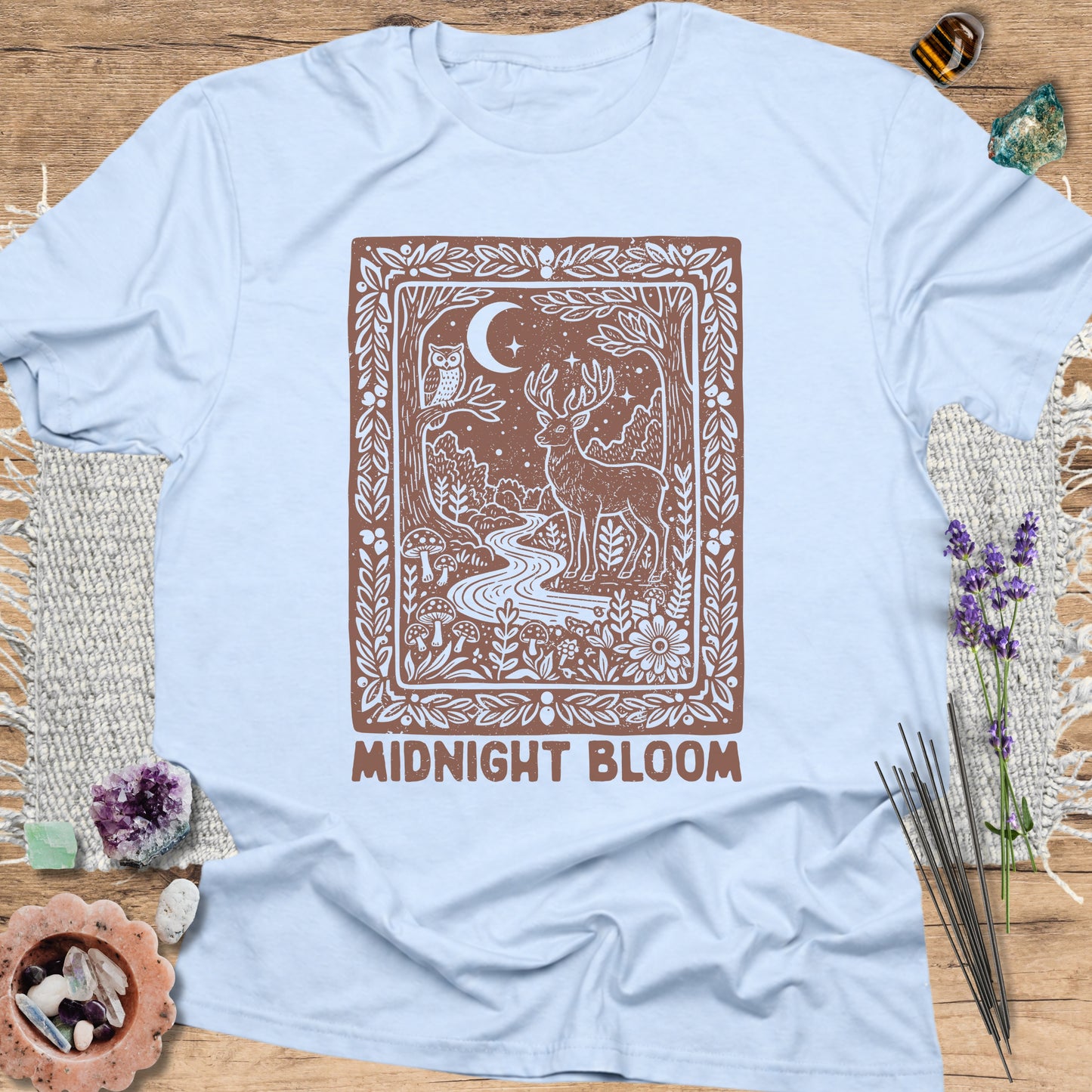 Midnight Bloom Light Blue