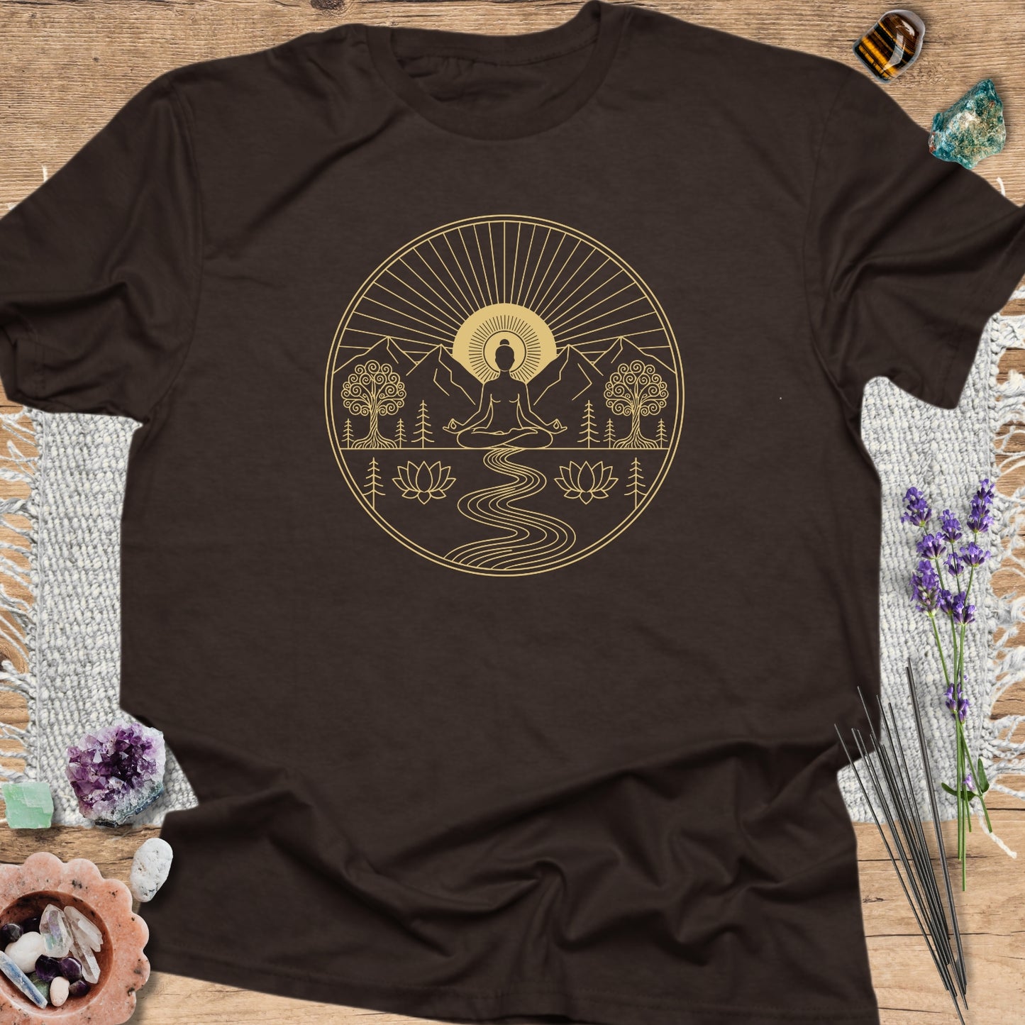 Golden Lotus Zen Design