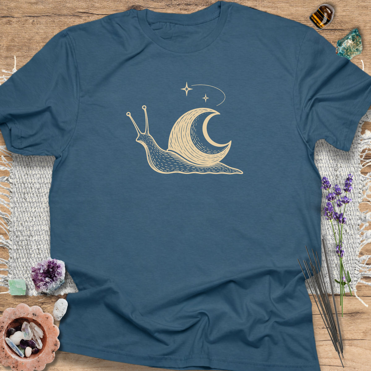 Celestial Moon Snail Indigo Blue