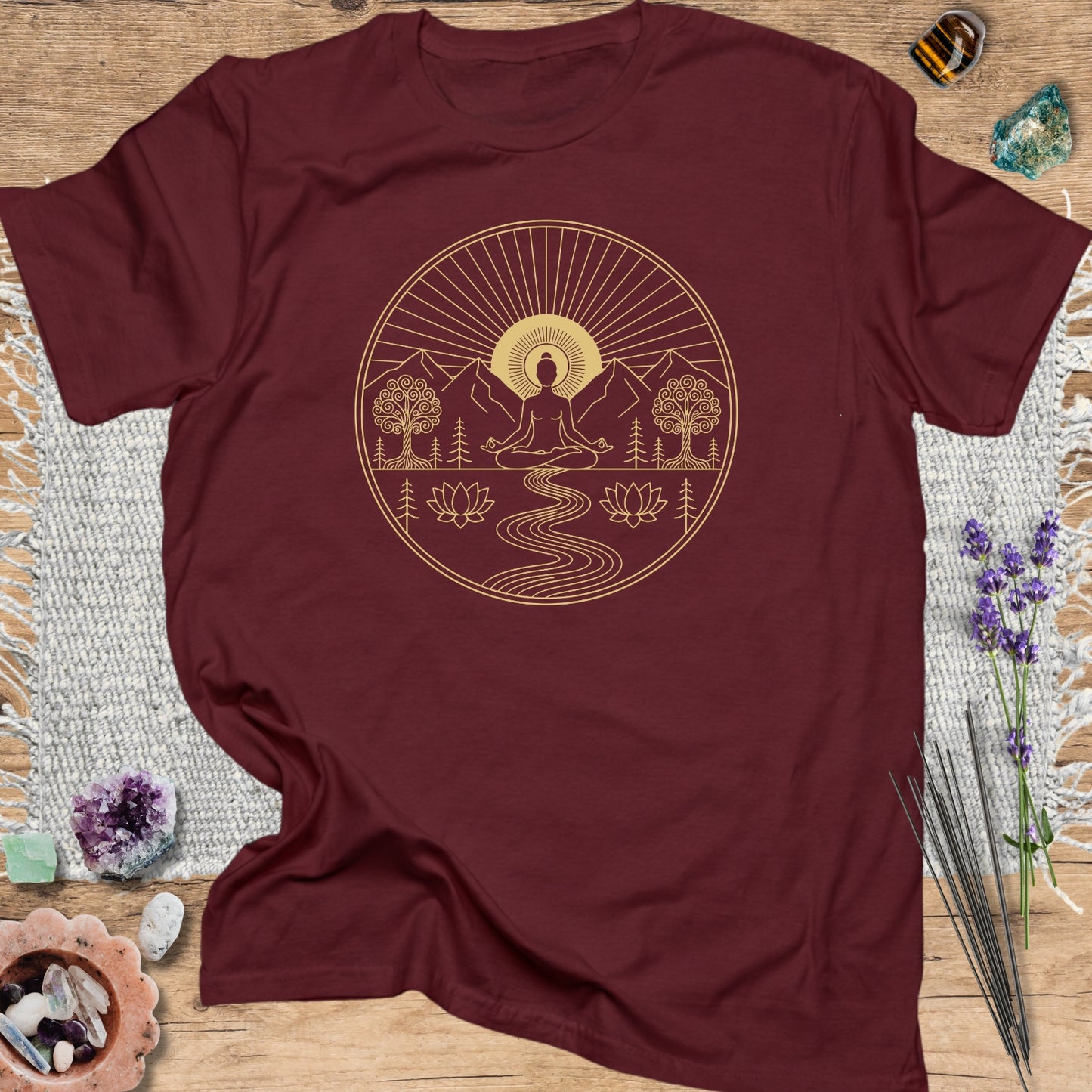 Golden Lotus Zen Design