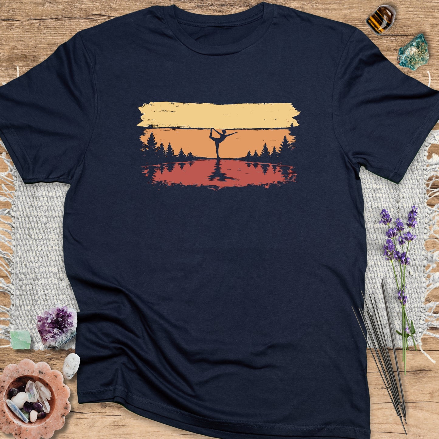 Natarajasana Sunset T-Shirt