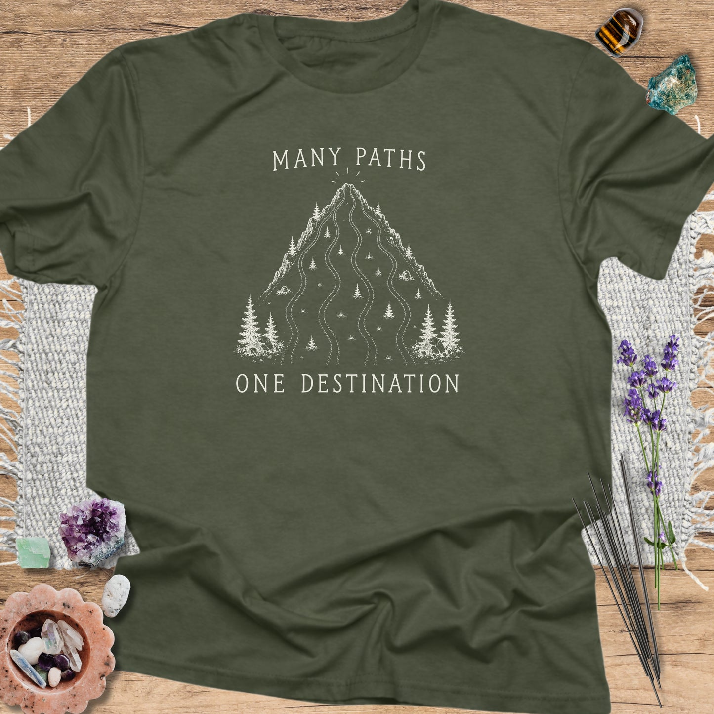 Many Paths Military Green