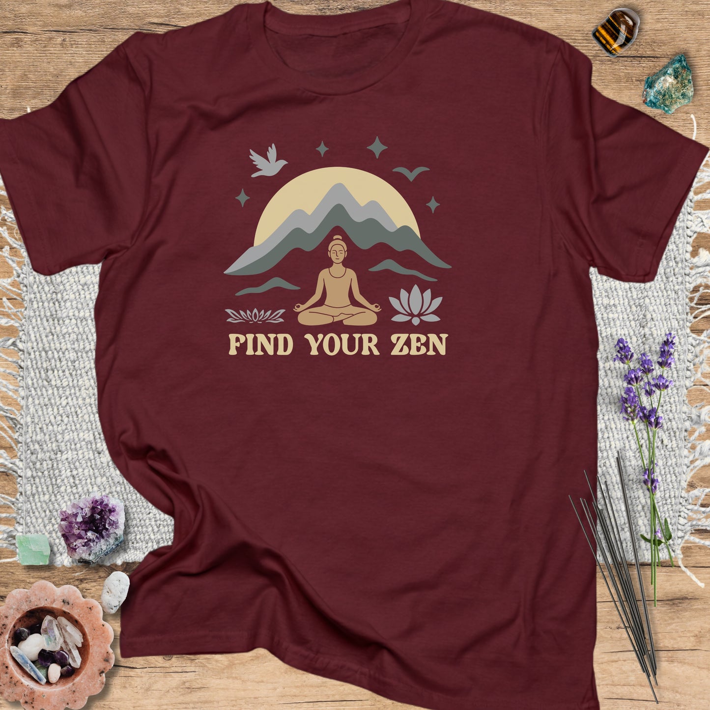 Find Your Zen Meditation T-Shirt