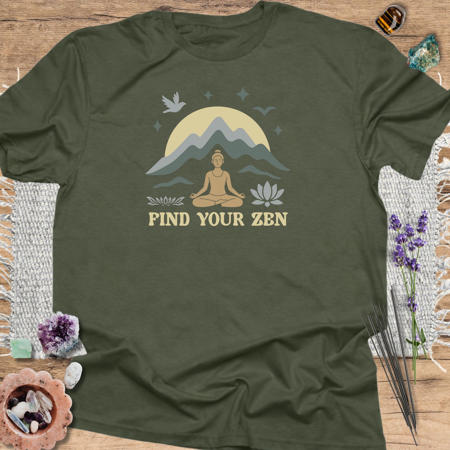 Find Your Zen Meditation T-Shirt