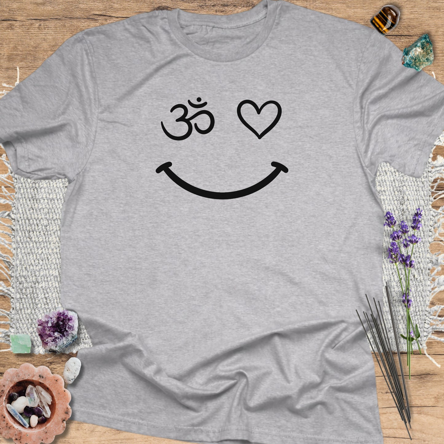 Om Heart Smile T-Shirt