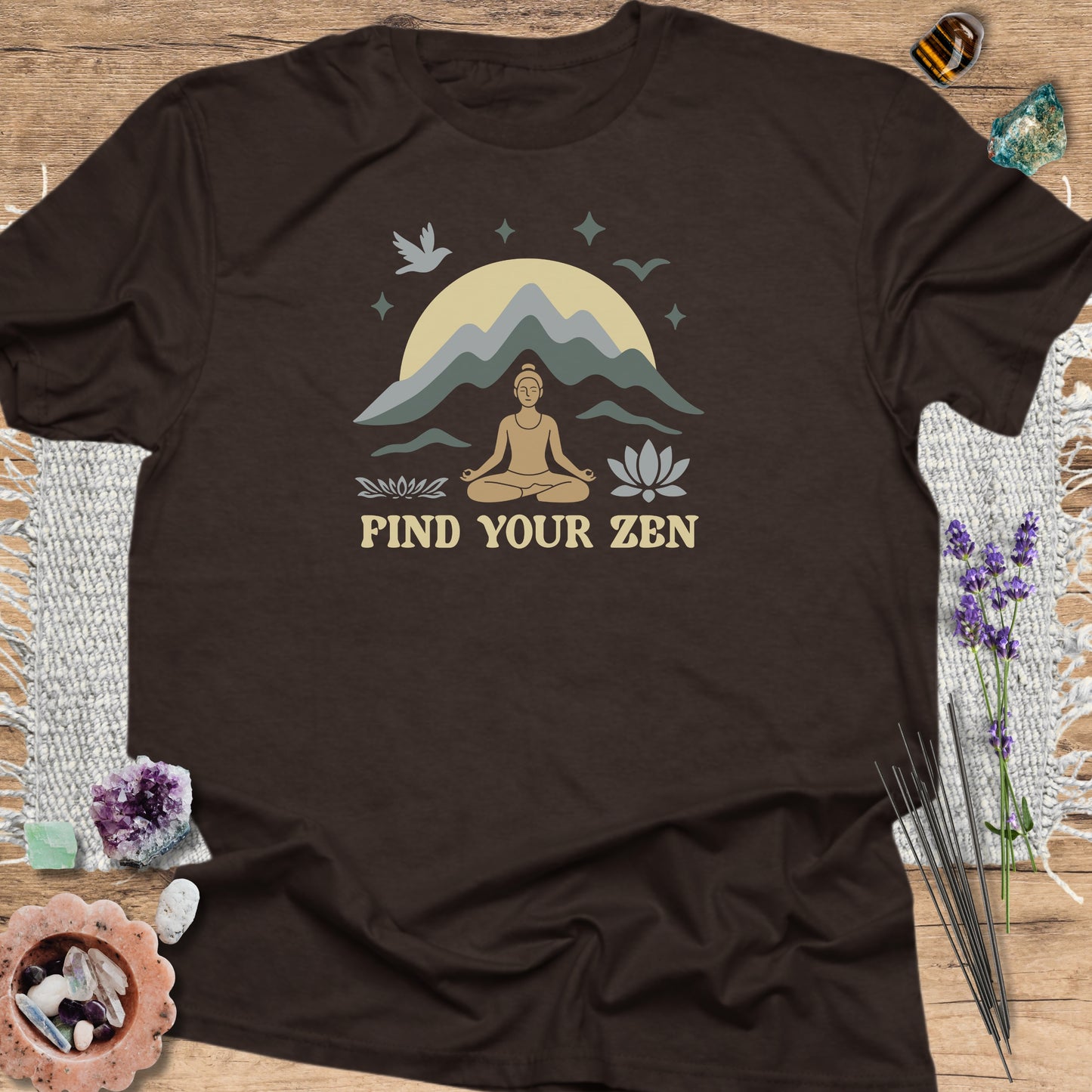 Find Your Zen Meditation T-Shirt