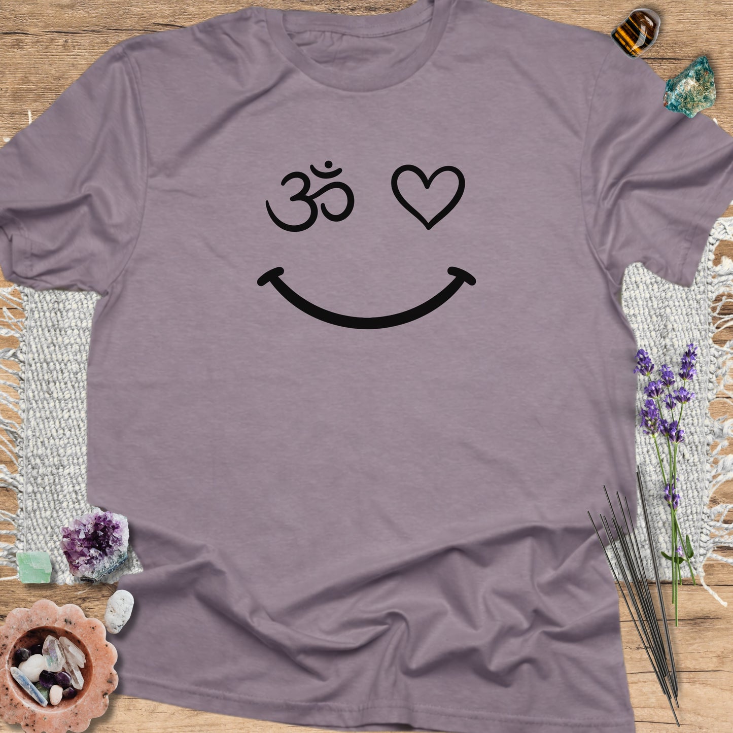 Om Heart Smile T-Shirt