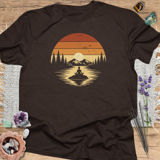 Retro Sunset Meditation Dark Chocolate