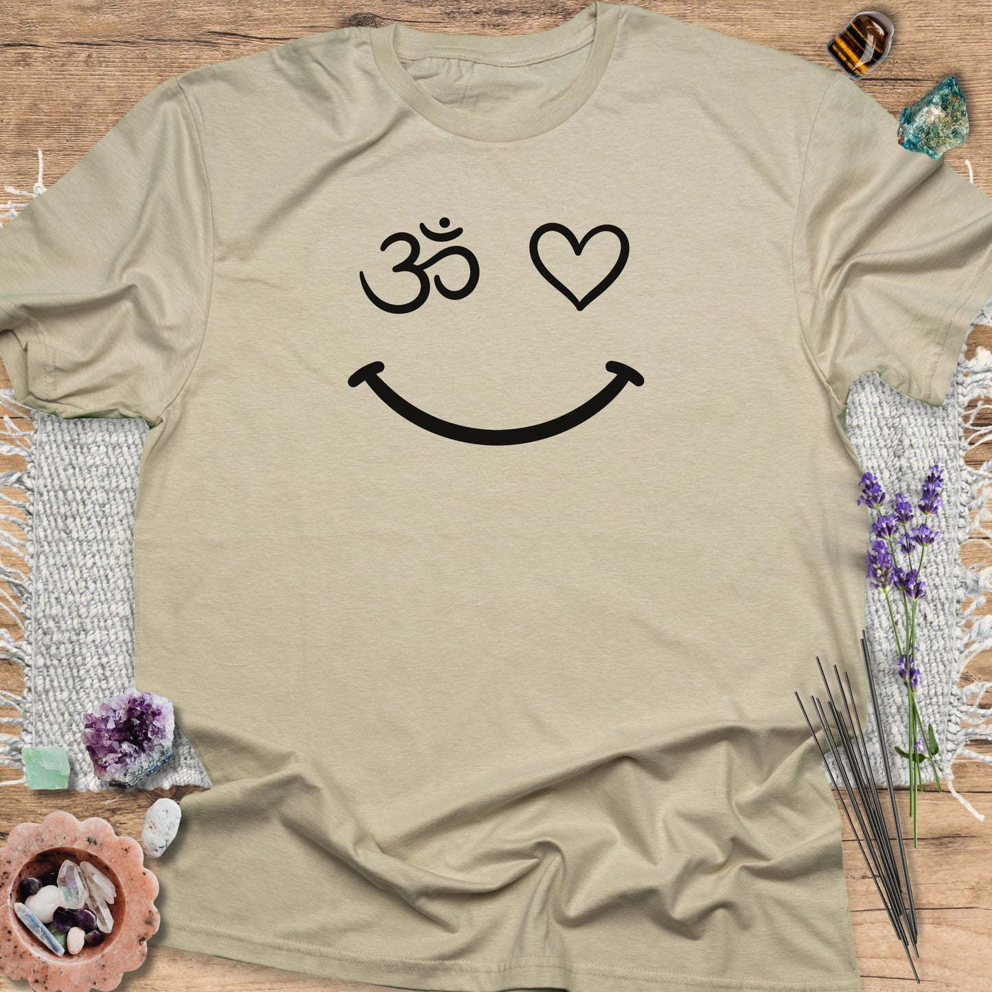 Om Heart Smile T-Shirt