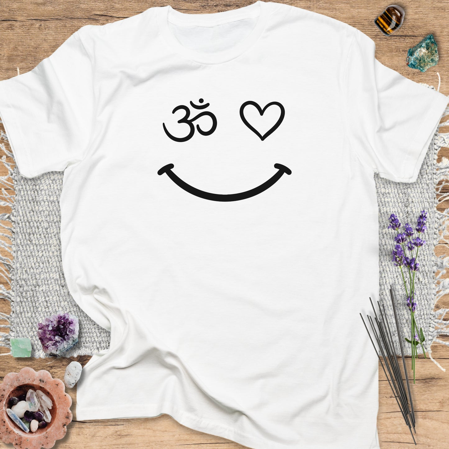 Om Heart Smile T-Shirt