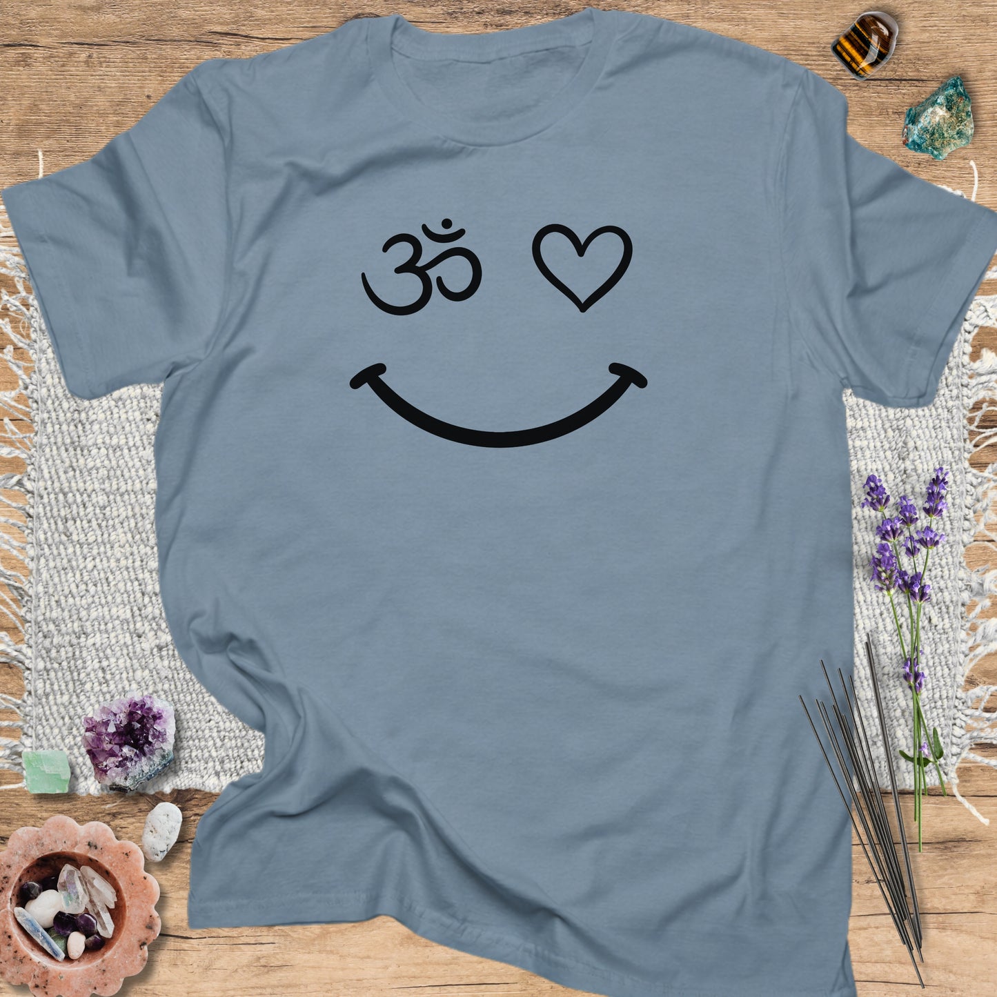 Om Heart Smile T-Shirt