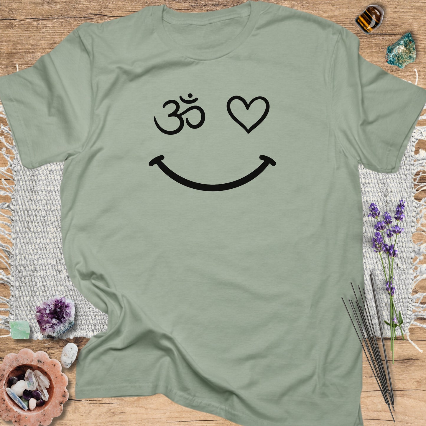 Om Heart Smile T-Shirt