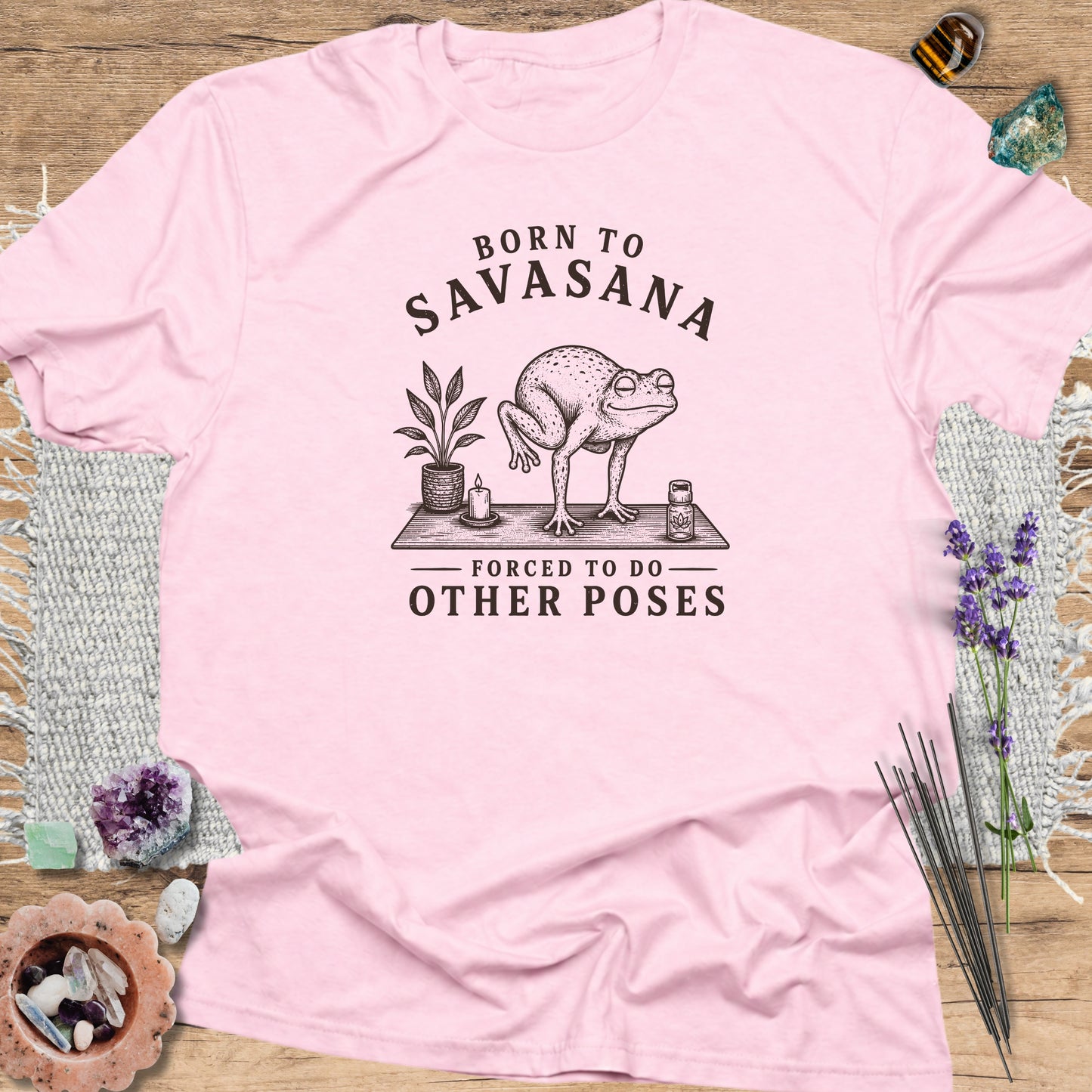 Born to Savasana Light Pink