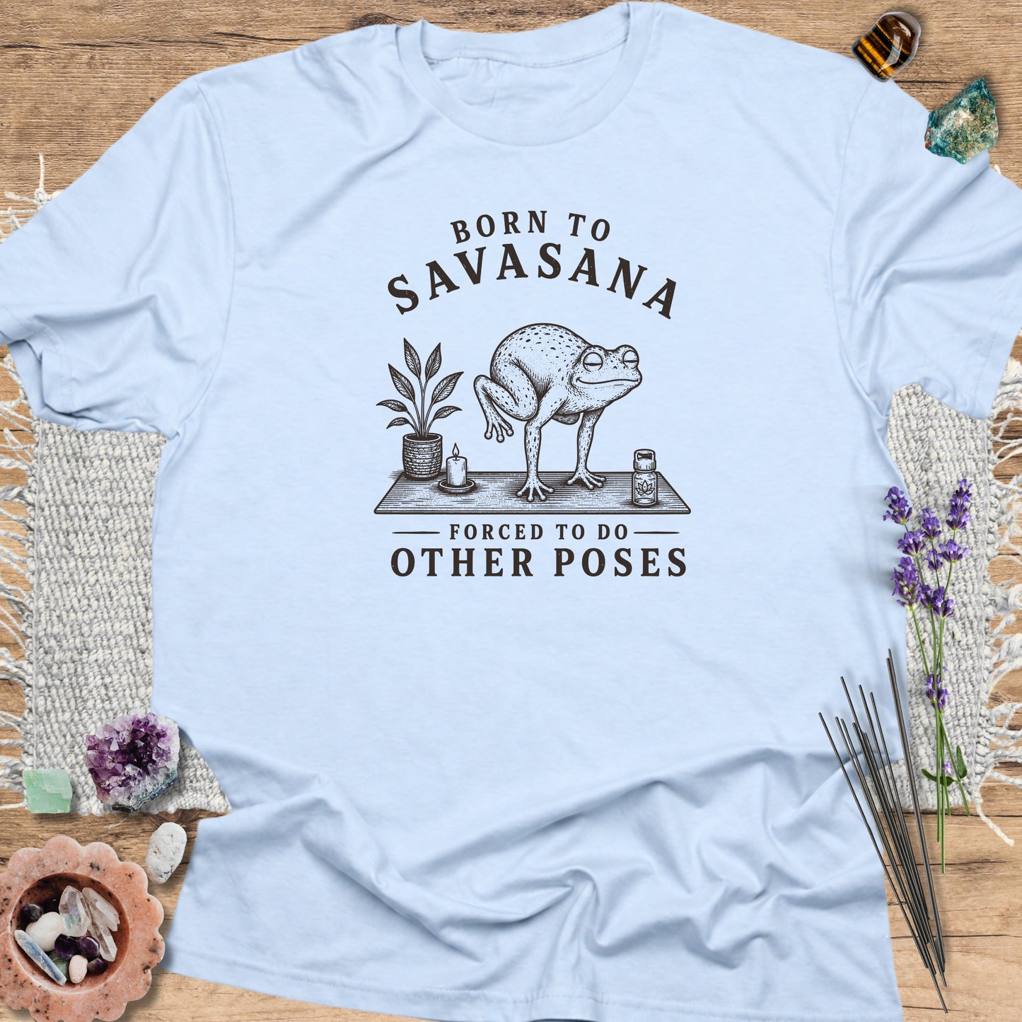 Born to Savasana Light Blue