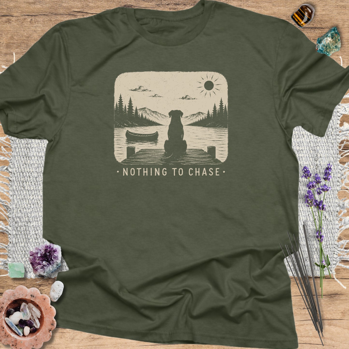 Nothing to Chase Military Green