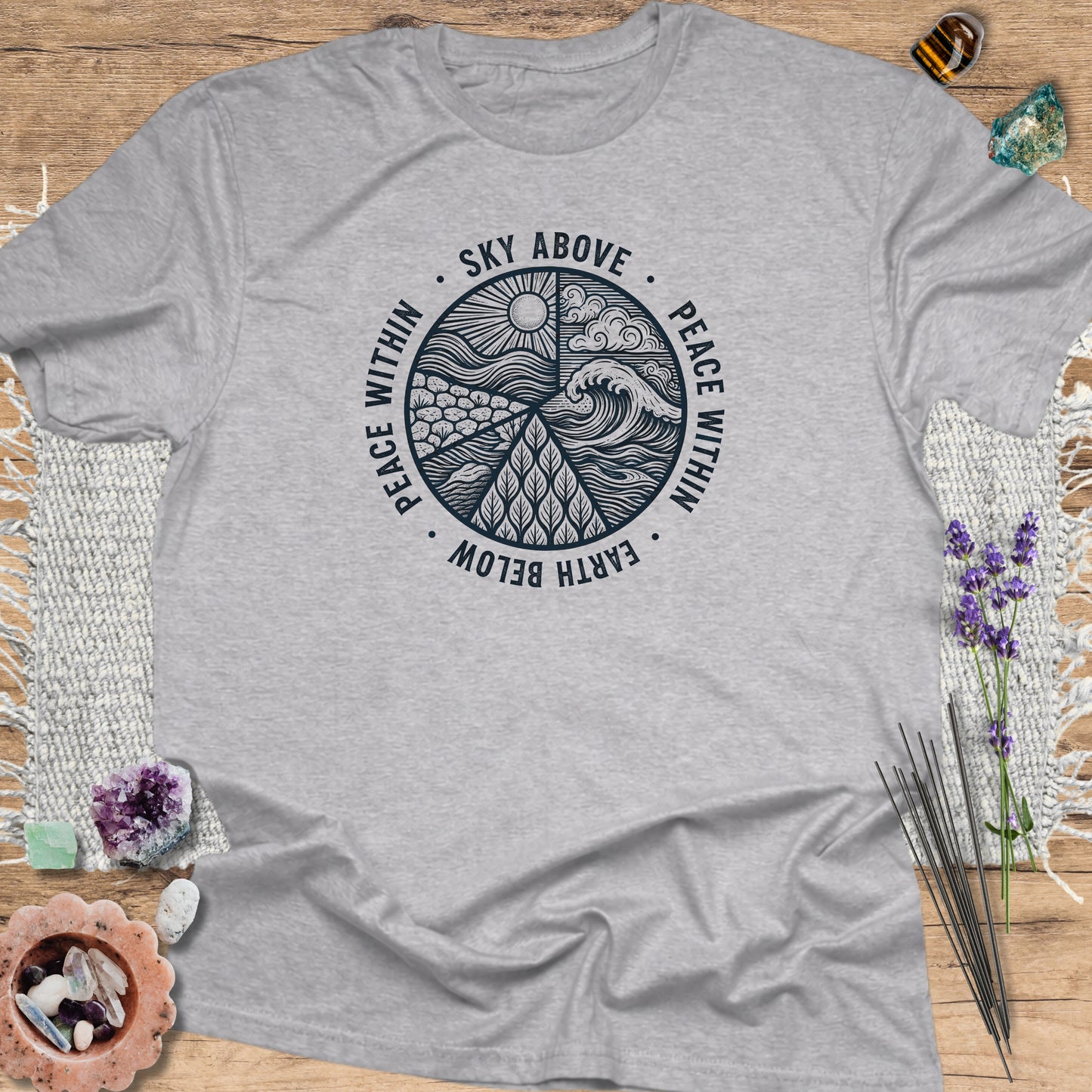 Sky Above, Earth Below, Peace Within Sport Grey