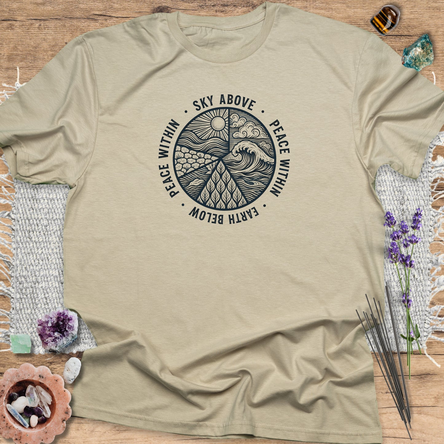 Sky Above, Earth Below, Peace Within T-Shirt