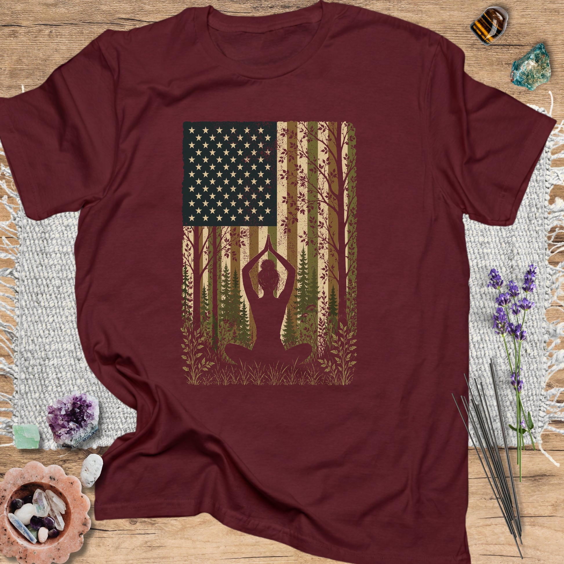 Patriotic Mindfulness Maroon