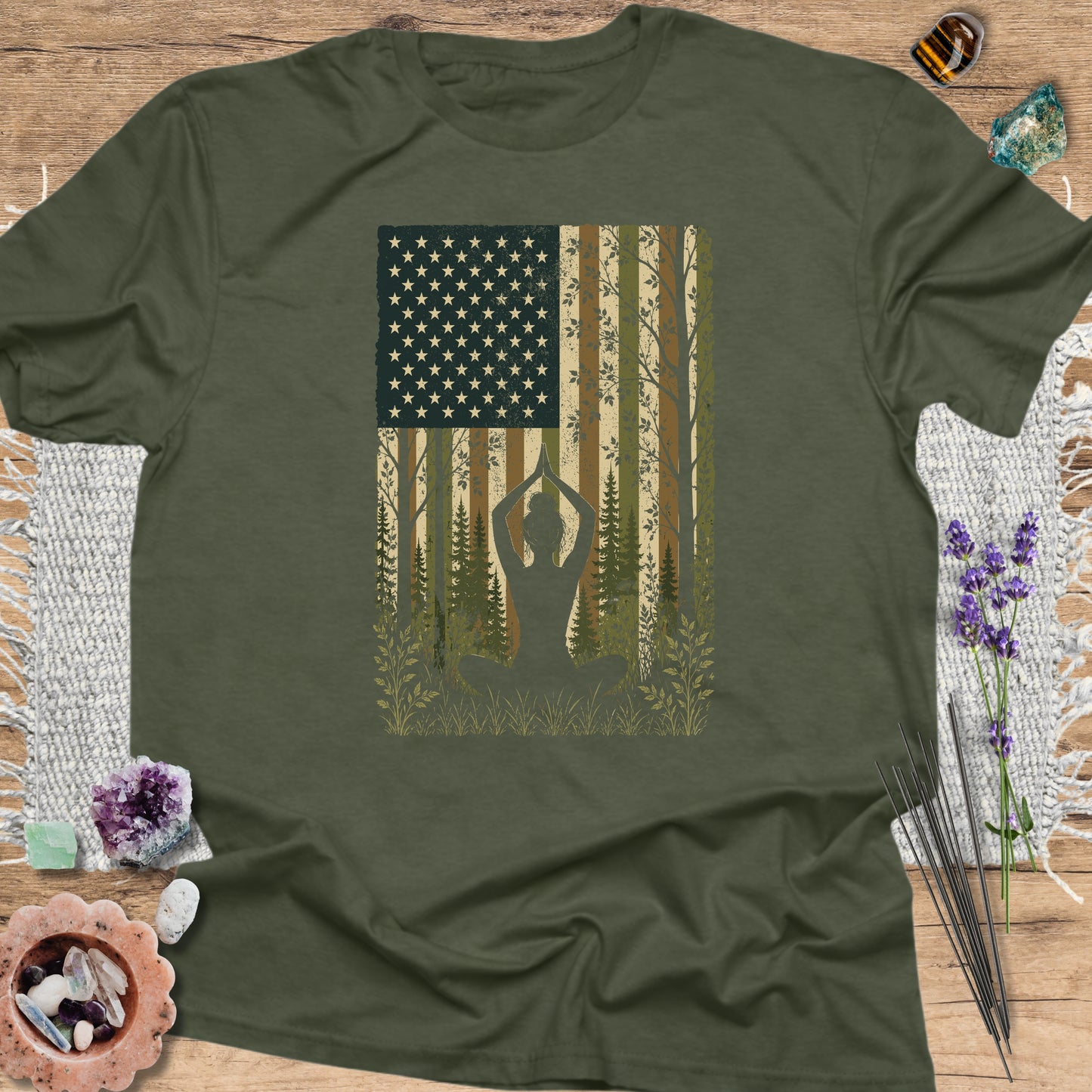 Patriotic Mindfulness Military Green