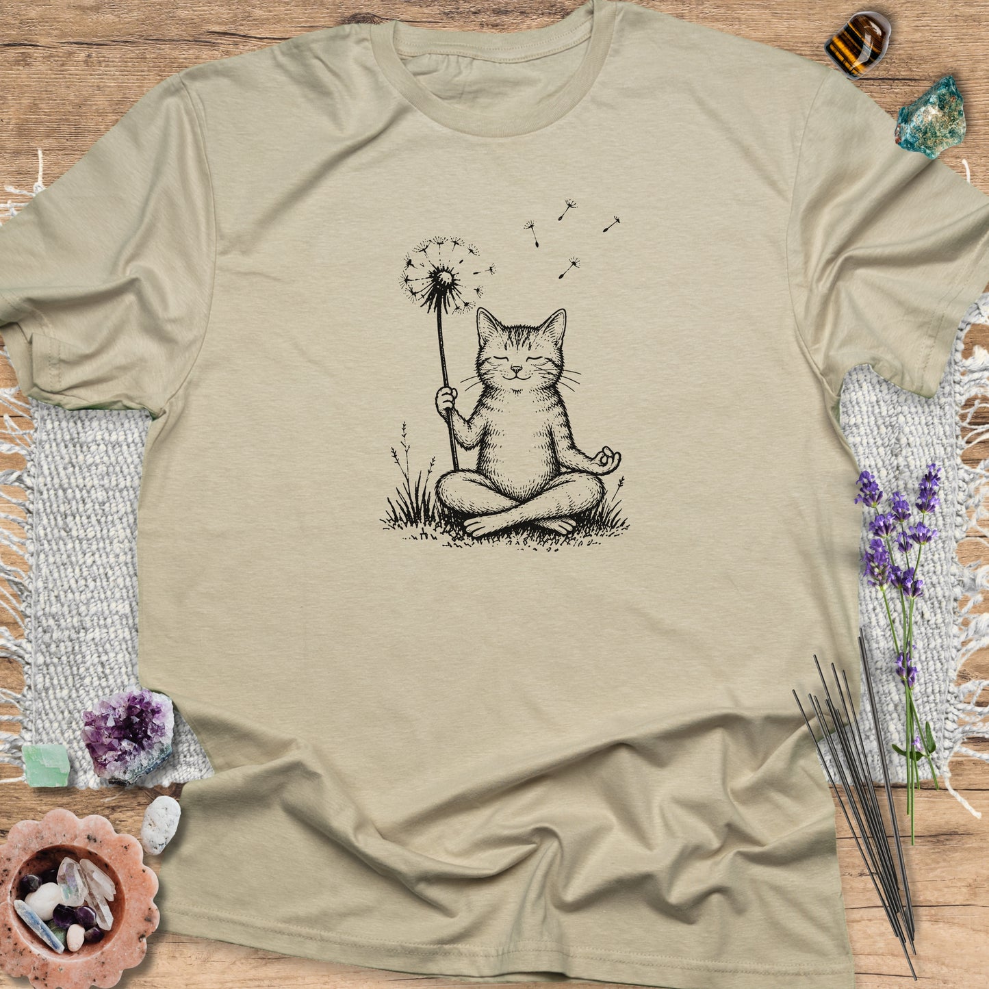 Cat With Dandelion Sand