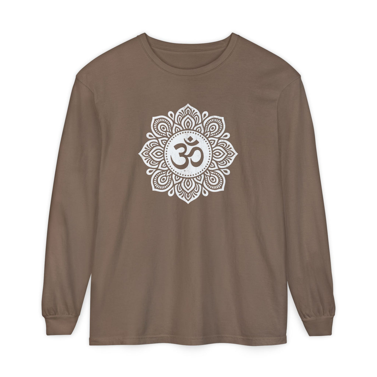 Om Mandala Long Sleeve Shirt Espresso