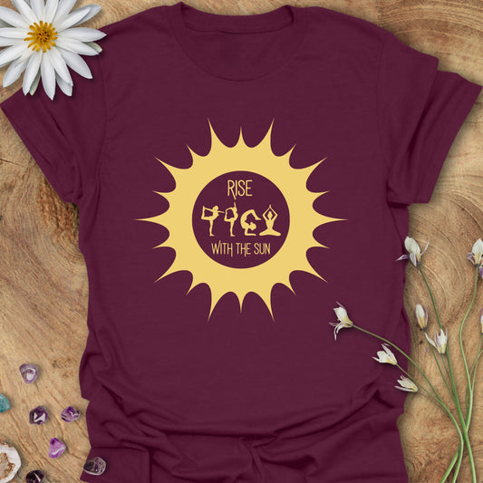 Rise With the Sun T-Shirt Maroon
