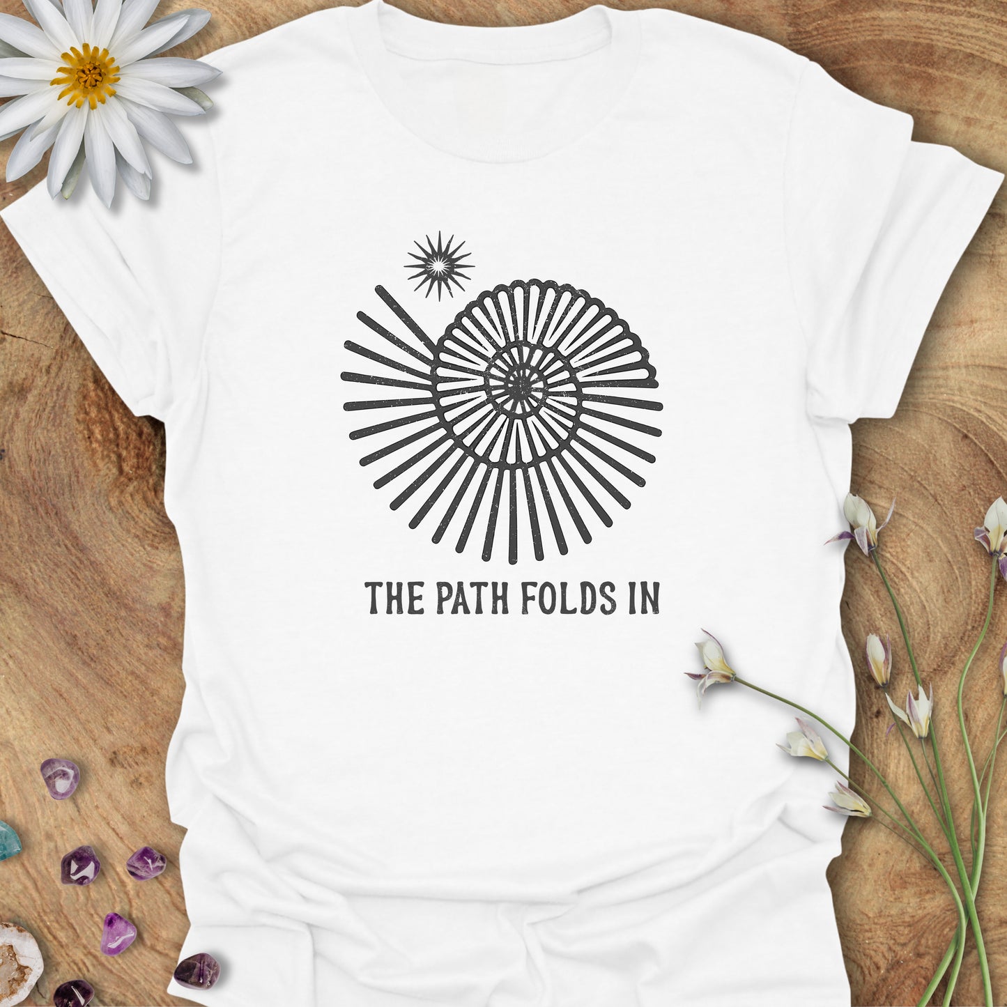The Path Folds In T-Shirt White