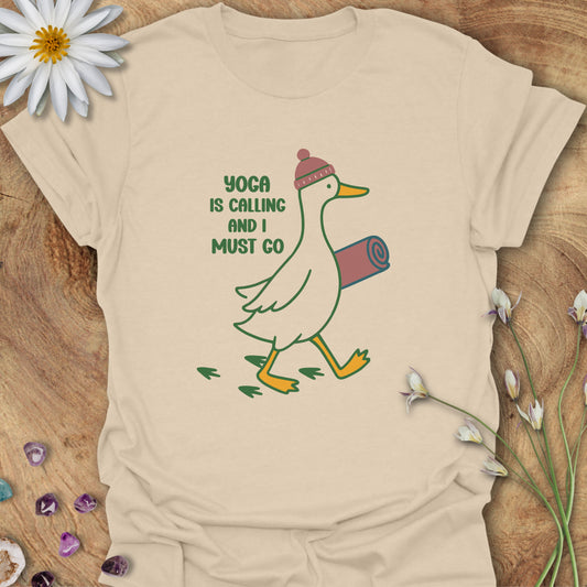 Yoga is Calling and I Must Go T-Shirt