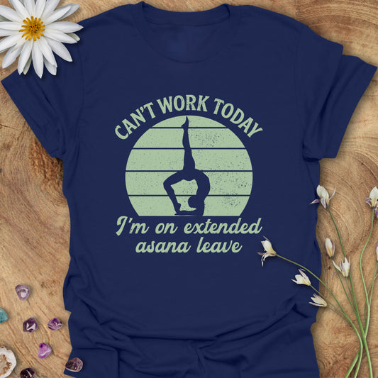 Extended Asana Leave T-Shirt Navy