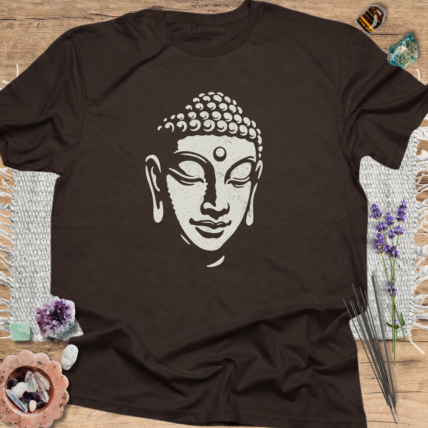 Buddha T-Shirt Dark Chocolate